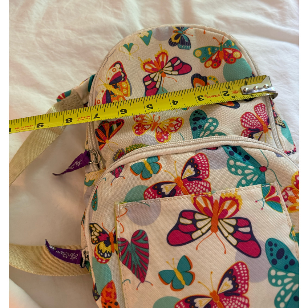 Lily Bloom Butterfly Print Crossbody Backpack Convertible Bag Purse Mini Adjust - Picture 6 of 12